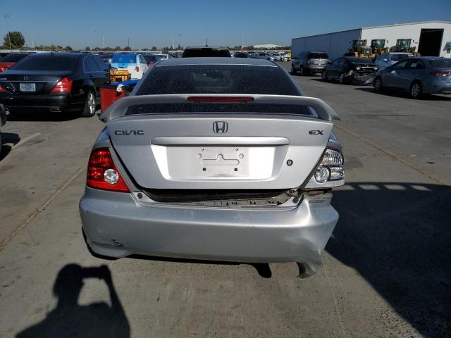 1HGEM22945L037447 - 2005 HONDA CIVIC EX SILVER photo 6