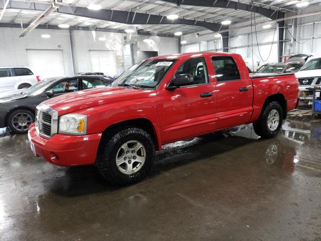 1D7HW48N25S226793 - 2005 DODGE DAKOTA QUAD SLT RED photo 1