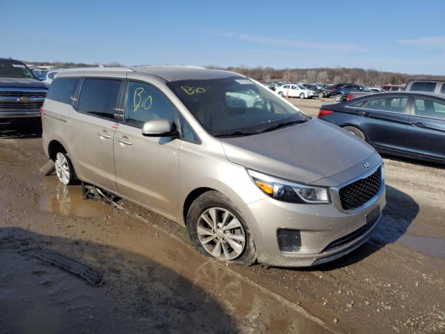 KNDMB5C16G6178337 - 2016 KIA SEDONA LX BEIGE photo 4