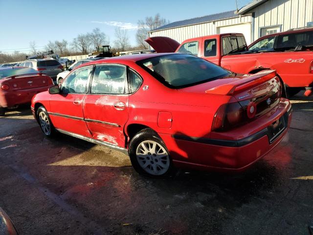 2G1WF52E029182976 - 2002 CHEVROLET IMPALA RED photo 2