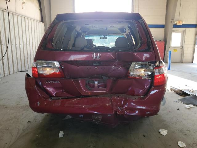 5FNRL38456B110284 - 2006 HONDA ODYSSEY EX BURGUNDY photo 6