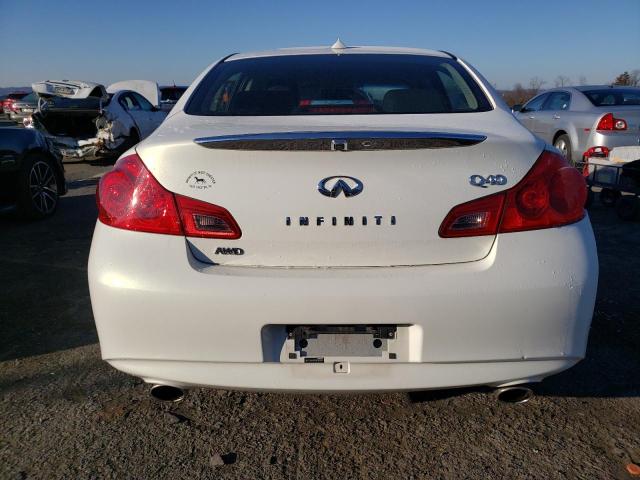 JN1CV6AR6FM650969 - 2015 INFINITI Q40 WHITE photo 6