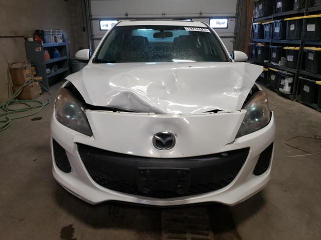 JM1BL1W71C1676868 - 2012 MAZDA 3 I WHITE photo 5