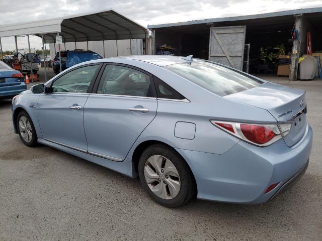 KMHEC4A49FA139399 - 2015 HYUNDAI SONATA HYBRID BLUE photo 2