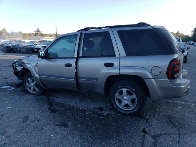 1GNDT13S422459493 - 2002 CHEVROLET TRAILBLAZE GRAY photo 2