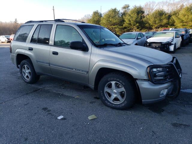 1GNDT13S422459493 - 2002 CHEVROLET TRAILBLAZE GRAY photo 4