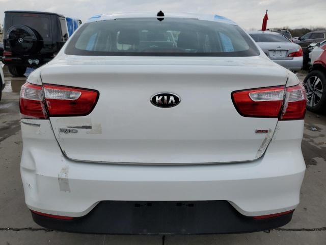 KNADM4A33G6603910 - 2016 KIA RIO LX WHITE photo 6