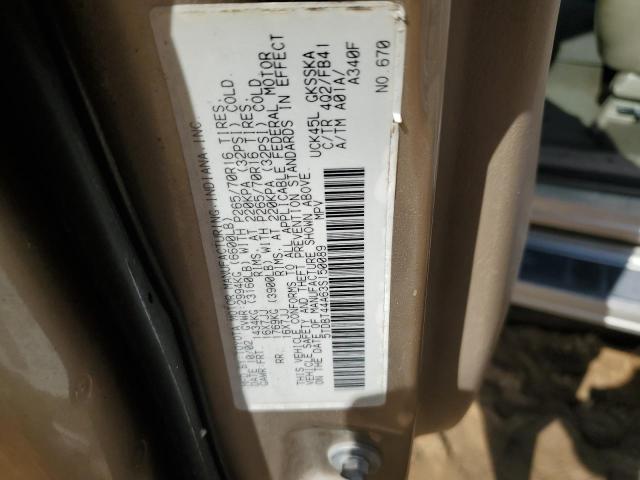 5TDZT34A32S114903 - 2002 TOYOTA SEQUOIA SR5 GOLD photo 12