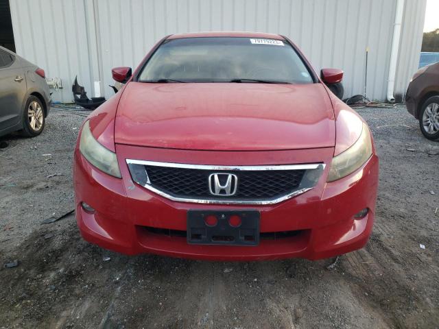 1HGCS22859A000011 - 2009 HONDA ACCORD EXL RED photo 5