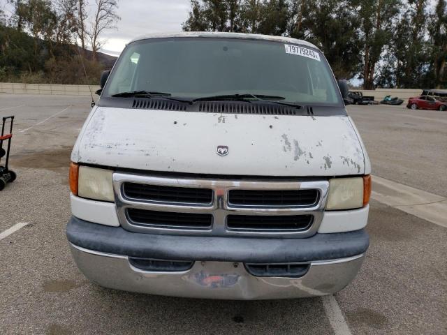 2B5WB25Z21K536660 - 2001 DODGE RAM WAGON B2500 WHITE photo 5