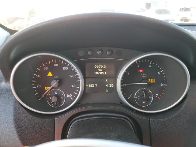 4JGBB8GB3BA706056 - 2011 MERCEDES-BENZ ML 350 4MATIC SILVER photo 9