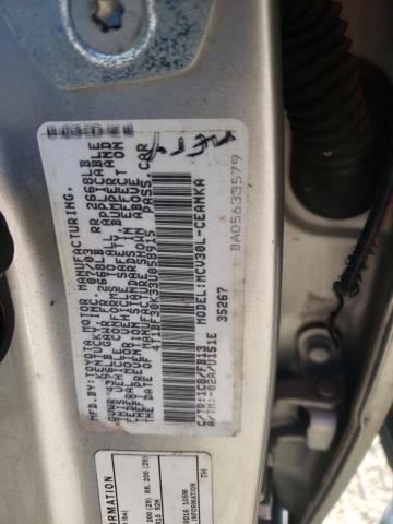 4T1BF30K33U058915 - 2003 TOYOTA CAMRY LE SILVER photo 12