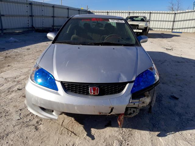 1HGEM22075L075319 - 2005 HONDA CIVIC EX SILVER photo 5