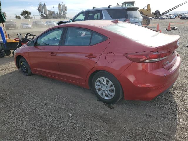 5NPD74LF7HH084210 - 2017 HYUNDAI ELANTRA SE BURGUNDY photo 2