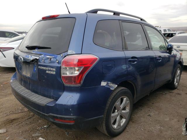 JF2SJADC6EH474545 - 2014 SUBARU FORESTER 2.5I PREMIUM BLUE photo 3