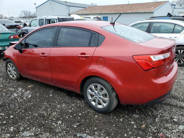 KNADM4A36E6394868 - 2014 KIA RIO LX RED photo 2