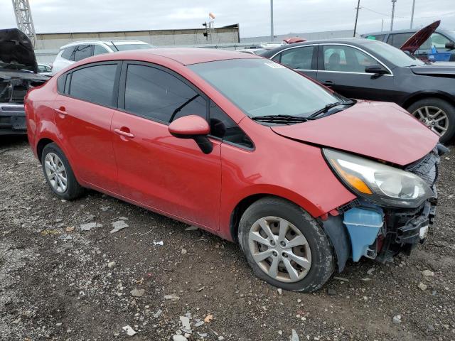 KNADM4A36E6394868 - 2014 KIA RIO LX RED photo 4