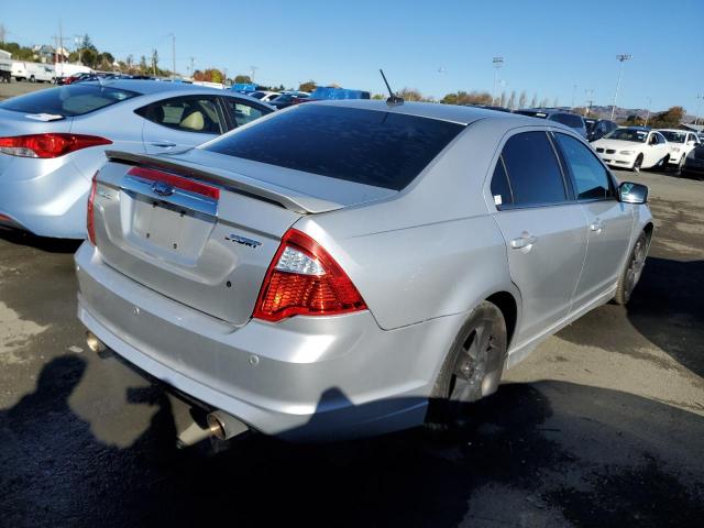 3FAHP0KC8AR104491 - 2010 FORD FUSION SPORT SILVER photo 3