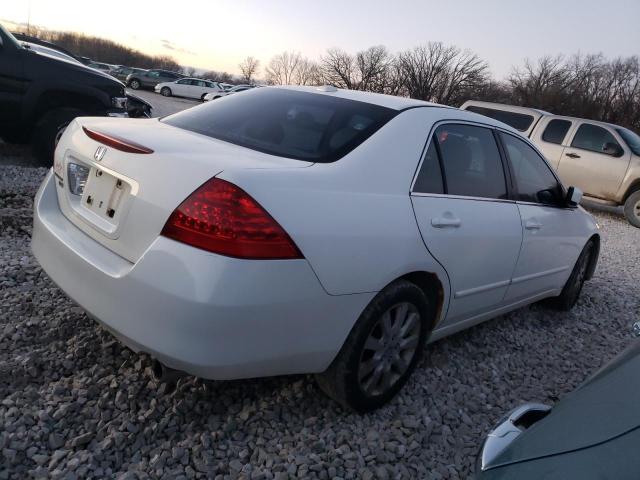 1HGCM66547A007563 - 2007 HONDA ACCORD EX WHITE photo 3