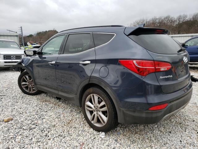 5XYZUDLA4EG218919 - 2014 HYUNDAI SANTA FE S BLUE photo 2