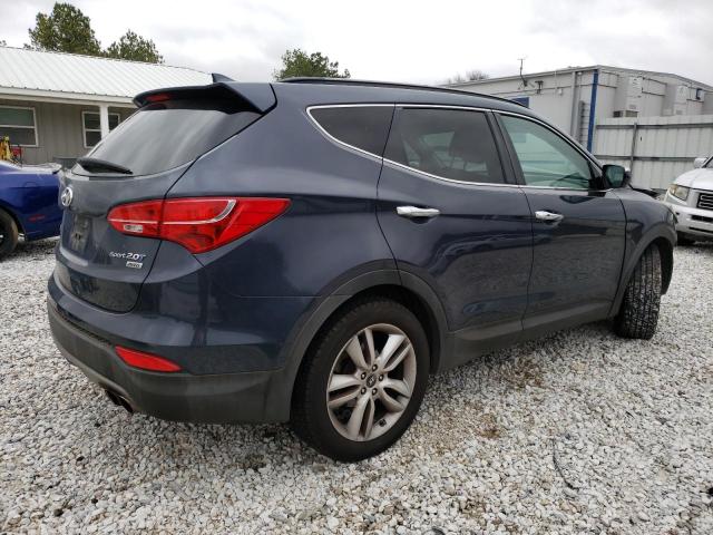 5XYZUDLA4EG218919 - 2014 HYUNDAI SANTA FE S BLUE photo 3