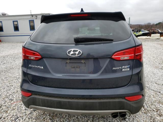 5XYZUDLA4EG218919 - 2014 HYUNDAI SANTA FE S BLUE photo 6