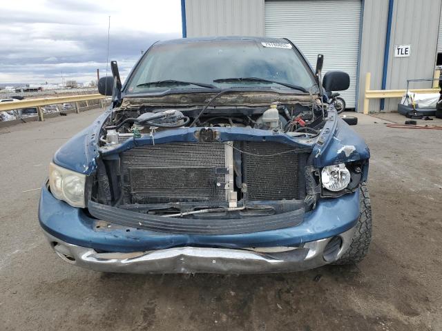 1D7HA18N52S548904 - 2002 DODGE RAM 1500 BLUE photo 5