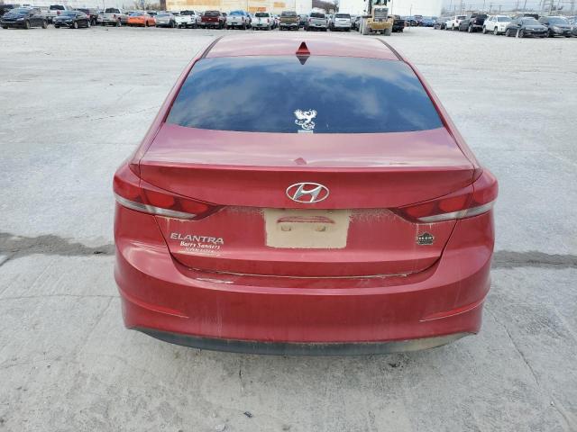 5NPD84LF3HH117569 - 2017 HYUNDAI ELANTRA SE RED photo 6