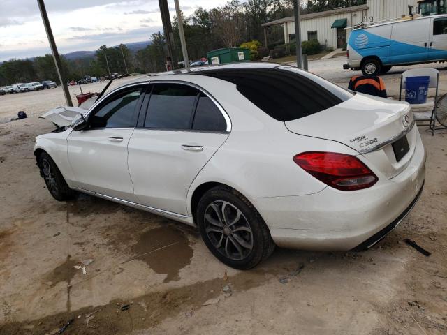 WDDWF4KB2GR142411 - 2016 MERCEDES-BENZ C 300 4MATIC WHITE photo 2