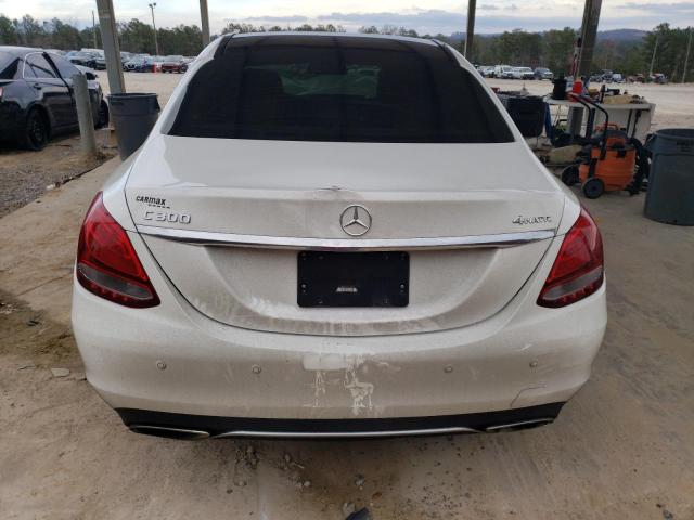 WDDWF4KB2GR142411 - 2016 MERCEDES-BENZ C 300 4MATIC WHITE photo 6