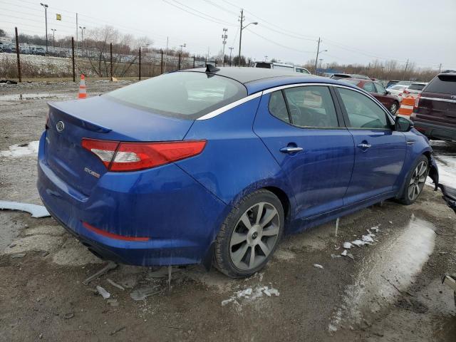 KNAGR4A63B5122921 - 2011 KIA OPTIMA SX BLUE photo 3