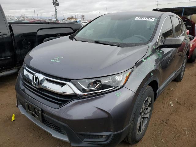 2HKRW6H30KH219005 - 2019 HONDA CR-V LX GRAY photo 1