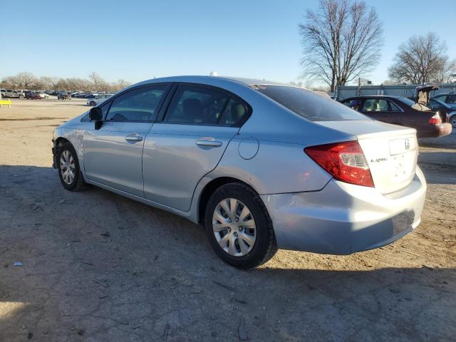 2HGFB2F56CH571836 - 2012 HONDA CIVIC LX SILVER photo 2