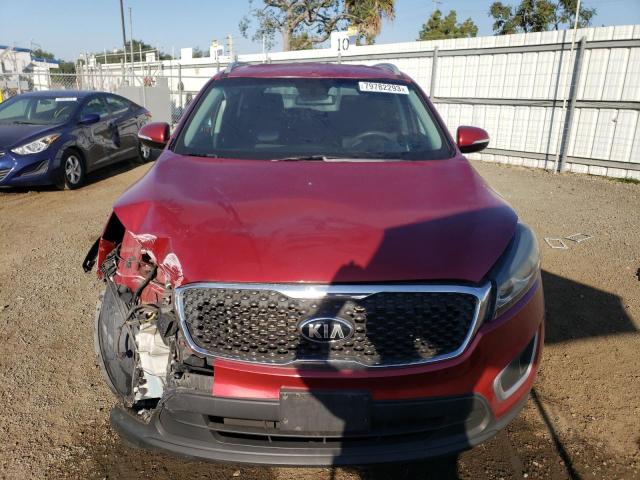 5XYPG4A34GG019164 - 2016 KIA SORENTO LX RED photo 5