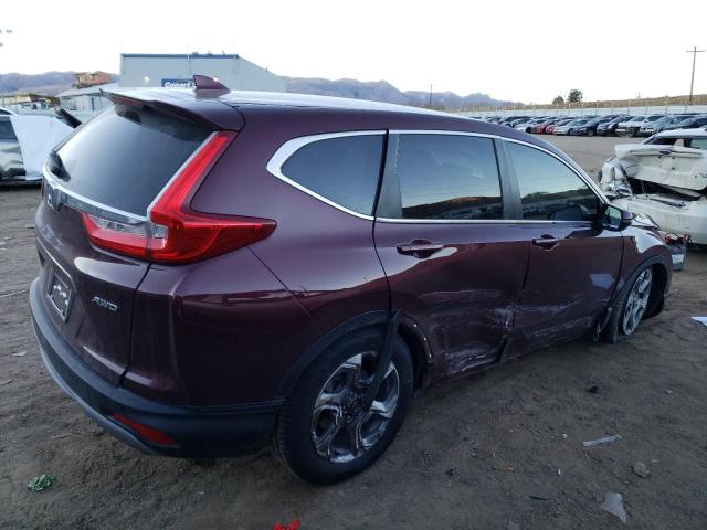 7FARW2H8XKE057875 - 2019 HONDA CR-V EXL BURGUNDY photo 3