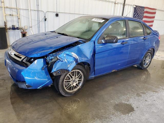 1FAHP3FN1AW280129 - 2010 FORD FOCUS SE BLUE photo 1