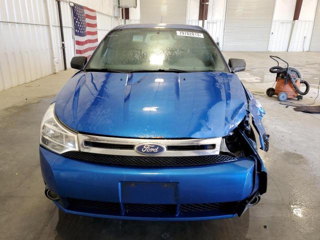 1FAHP3FN1AW280129 - 2010 FORD FOCUS SE BLUE photo 5