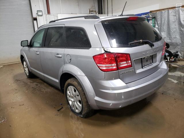 3C4PDCAB0JT218450 - 2018 DODGE JOURNEY SE SILVER photo 2