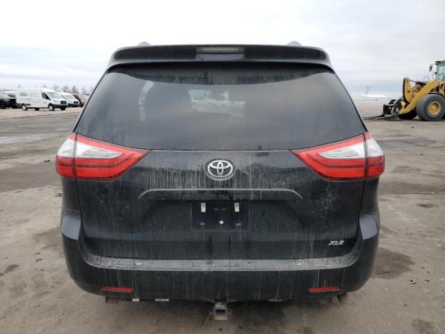 5TDYK3DC5FS681426 - 2015 TOYOTA SIENNA XLE BLACK photo 6