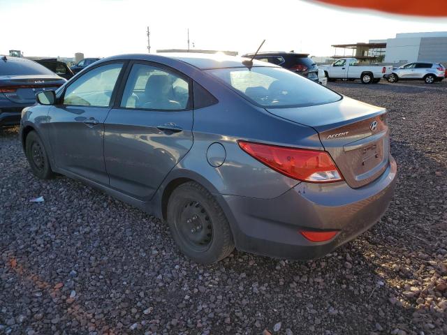 KMHCT4AE5GU109087 - 2016 HYUNDAI ACCENT SE GRAY photo 2