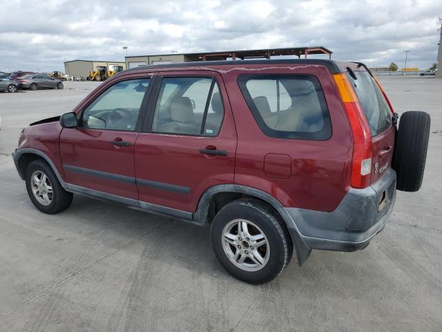 JHLRD684X4C004506 - 2004 HONDA CR-V LX RED photo 2