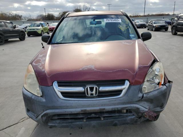 JHLRD684X4C004506 - 2004 HONDA CR-V LX RED photo 5