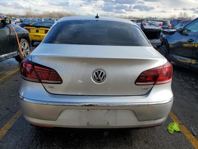 WVWBN7ANXGE502475 - 2016 VOLKSWAGEN CC BASE SILVER photo 6