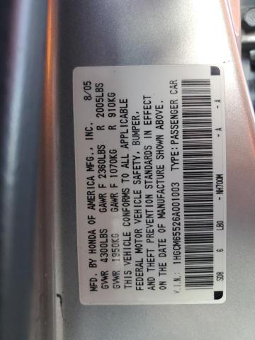 1HGCM65526A001003 - 2006 HONDA ACCORD EX SILVER photo 13