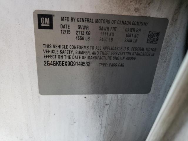 2G4GK5EX9G9149532 - 2016 BUICK REGAL 白色 照片 12