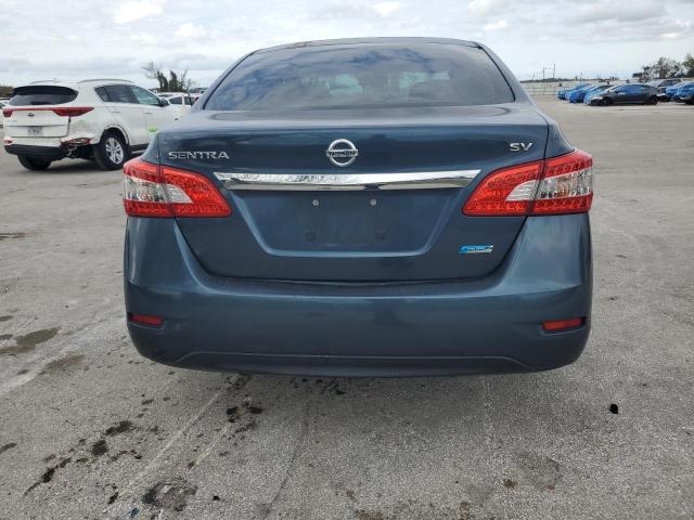 1N4AB7AP4DN904418 - 2013 NISSAN SENTRA S BLUE photo 6