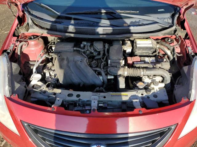 3N1CN7AP2DL894517 - 2013 NISSAN VERSA S RED photo 11