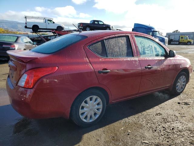 3N1CN7AP2DL894517 - 2013 NISSAN VERSA S RED photo 3