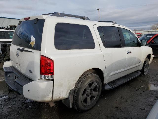 5N1AA08C87N716184 - 2007 NISSAN ARMADA SE WHITE photo 3