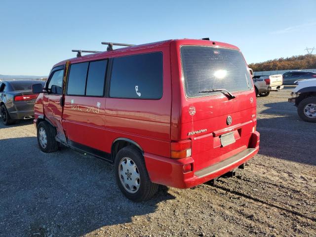 WV2MH4701YH048516 - 2000 VOLKSWAGEN EUROVAN MV RED photo 3